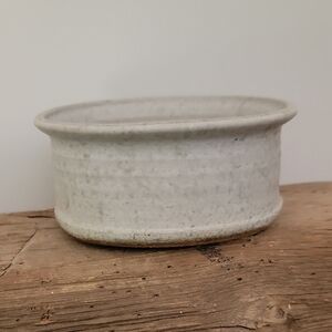Handcrafted Gray Ceramic Bowl
